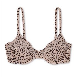 Xhilaration Animal Print Bikini Top